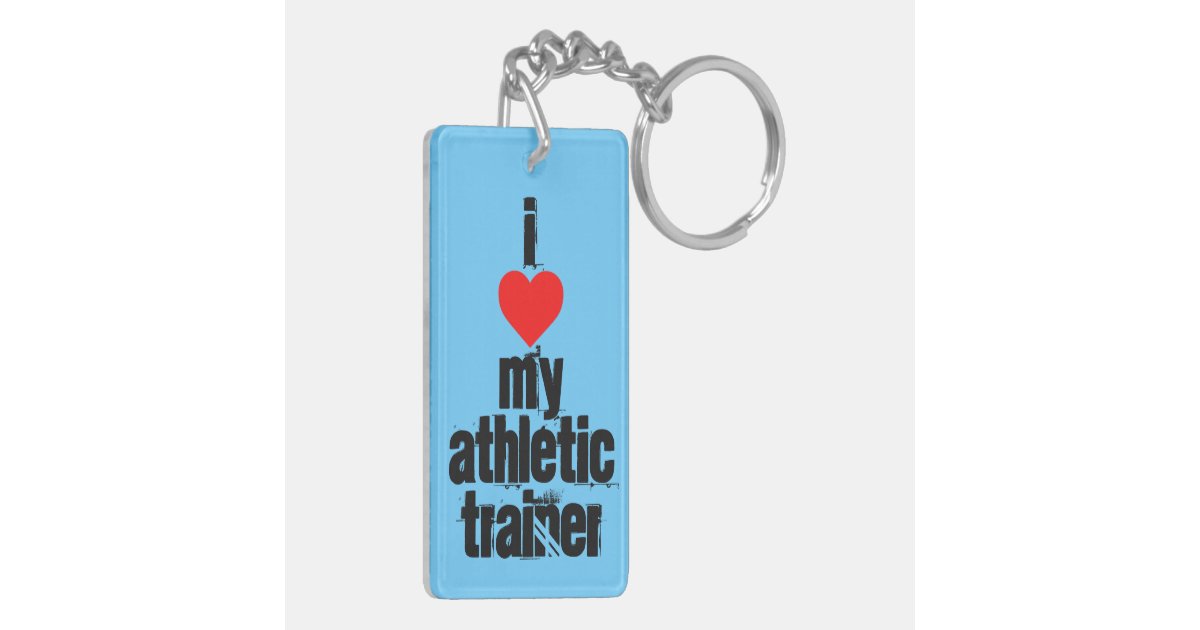 athletic trainer keychain double sided zazzle athletic trainer keychain double sided zazzle