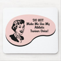 Athletic Trainer Voice Mouse Pads