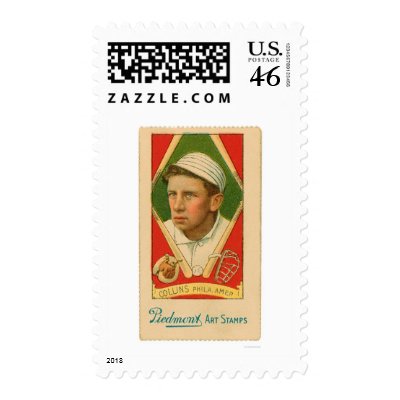 Athletics Baseball Art Stamp Collins 1914 by lc_baseball