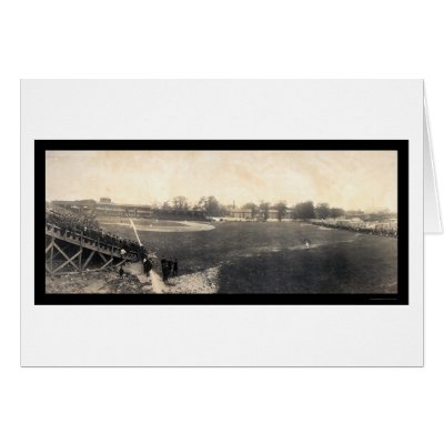 Athletics Vs Senators Baseball Photo 1905 Greeting Card by lc_panoramicphotos