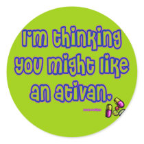 Ativan Stickers by ScottInk Ativan Stickers