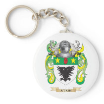 Atkin Coat of Arms (Family Crest) Key Chain