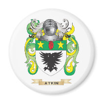 Atkin Coat of Arms (Family Crest) Magnets