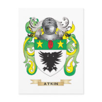 Atkin Coat of Arms (Family Crest) Post Cards