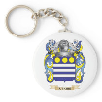 Atkins Coat of Arms (Family Crest) Keychains