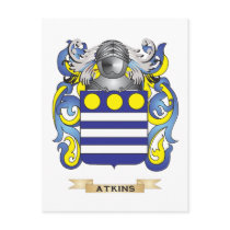 Atkins Coat of Arms (Family Crest) Post Cards