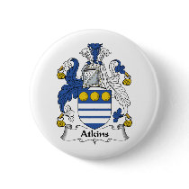 Atkins Family Crest buttons by coatsofarms Atkins Family Crest buttons