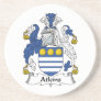 Atkins Family Crest Beverage Coasters