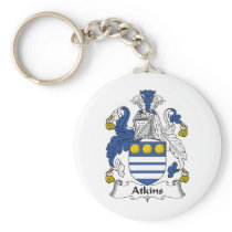 Atkins Family Crest Keychains