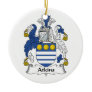 Atkins Family Crest Christmas Tree Ornament