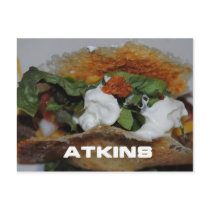 Atkins Food Postcard