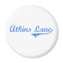 Atkins Lane Massachusetts Classic Design Magnet
