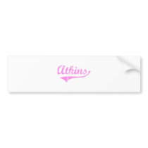 Atkins Last Name Classic Style Bumper Stickers
