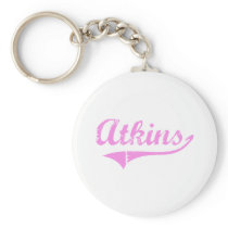 Atkins Last Name Classic Style Keychain