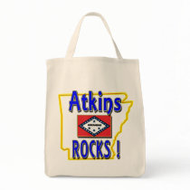 Atkins Rocks ! (blue) bags by ArkansasDotCom Atkins Rocks ! (blue) bags
