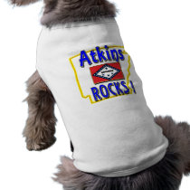 Atkins Rocks ! (blue) Doggie Tee
