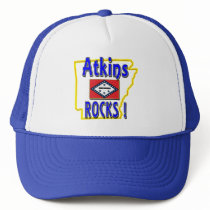 Atkins Rocks ! (blue) Trucker Hats