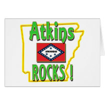 Atkins Rocks ! (green) cards by ArkansasDotCom Atkins Rocks ! (green) cards