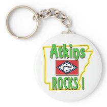 Atkins Rocks ! (green) Keychains
