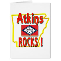 Atkins Rocks ! (red) cards by ArkansasDotCom Atkins Rocks ! (red) cards
