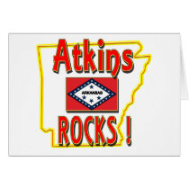Atkins Rocks ! (red) cards by ArkansasDotCom Atkins Rocks ! (red) cards