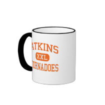 Atkins - Tornadoes - Junior - Lubbock Texas mugs by customteamsportswear Atkins - Tornadoes - Junior - Lubbock Texas mugs