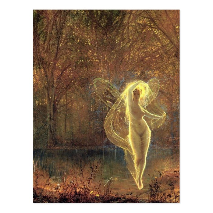 Atkinson Grimshaw Autumn CC0595 Fairy Postcard