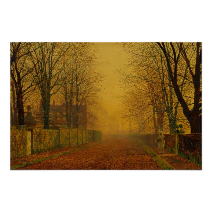 Atkinson Grimshaw Evening glow CC0539 Poster