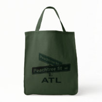 ATL Peachtree Signs Canvas Bag
