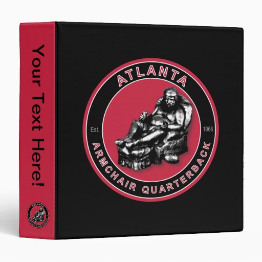 Atlanta Armchair Quarterback Football Binder Zazzle