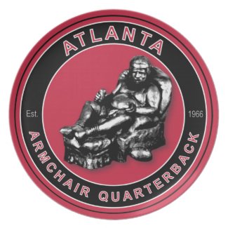 Atlanta Armchair Quarterback Plate