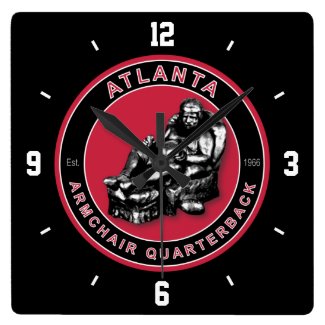 Atlanta Armchair Quarterback Wall Clock