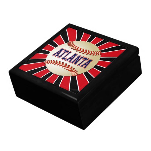 Atlanta Baseball Keepsake Jewelry Gift Box
