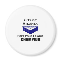 Atlanta Beer Pong Champion magnets by bartstshirts Atlanta Beer Pong Champion magnets