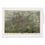 Atlanta, GA Panoramic Map - 1892 Cards