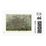 Atlanta, GA Panoramic Map - 1892 Postage Stamps