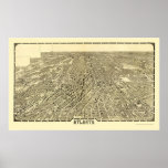 Atlanta, GA Panoramic Map - 1919 Posters