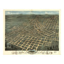 Atlanta Georgia 1871 Panoramic Map posters by terraprints_classic Atlanta Georgia 1871 Panoramic Map posters