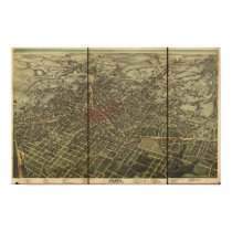 Atlanta Georgia 1892 Panoramic Map posters by terraprints_classic Atlanta Georgia 1892 Panoramic Map posters