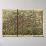 Atlanta Georgia 1892 Panoramic Map posters