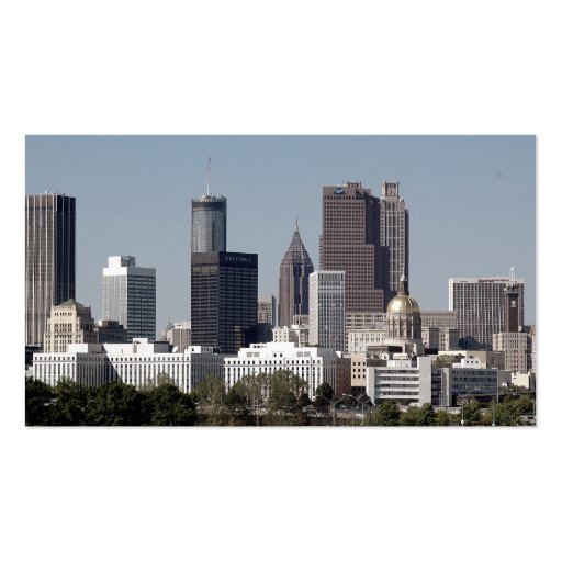 Atlanta Georgia Cityscape Business Card Template (front side)