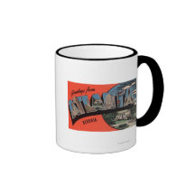 Atlanta, Georgia - Large Letter Scenes Coffee Mug