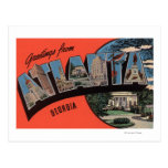 Atlanta, Georgia - Large Letter Scenes Post Card