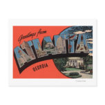 Atlanta, Georgia - Large Letter Scenes Post Card