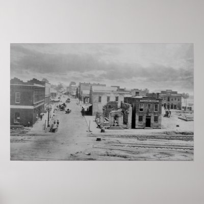 Atlanta, Georgia Peachtree Street in 1864 Posters by TrevorStar