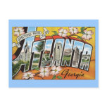 vintage, atlanta, georgia, vintage postcard,