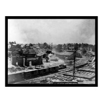 Atlanta Lard Oil Factory and Railroad Cars 1864 posters