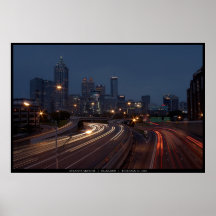 Atlanta Skyline at Dusk Print