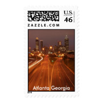 Atlanta Skyline, Atlanta Georgia Postage Stamp