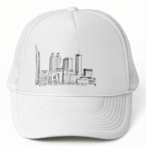 ATLANTA SKYLINE hats by DominoAlley ATLANTA SKYLINE hats